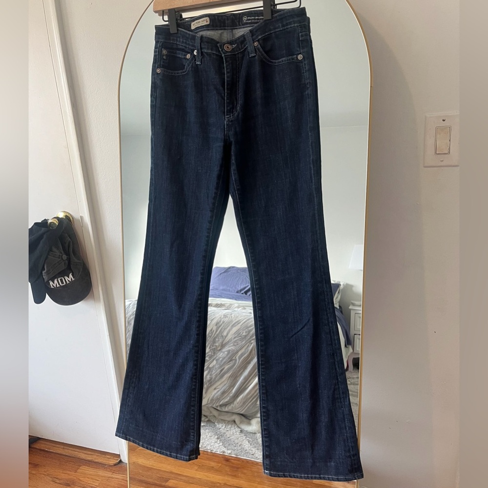 AG Adriano Goldschmied Dark Blue Flare Jeans
